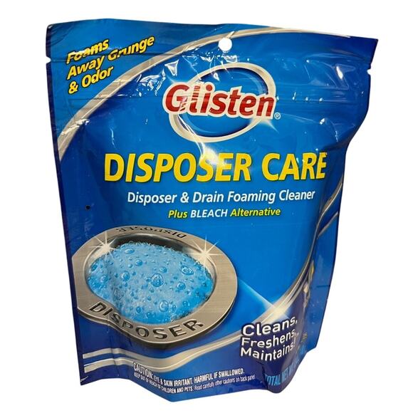 Glisten Disposer Care Pack of 4 Natural Foaming Cleaner for Garbage Disposals - Picture 1 of 4